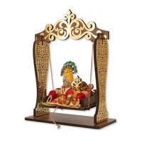 Laddu Gopal Designer Wooden Swing (Jhula)