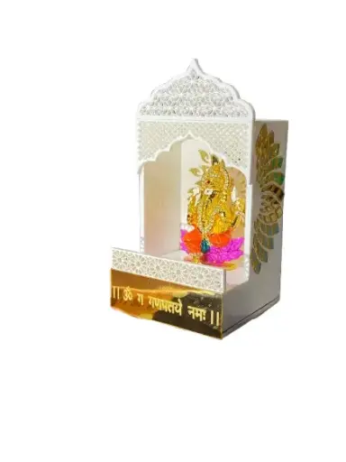 Decorative Ganesh Idol in Acrylic Mandir